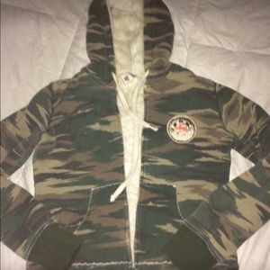 Volcome stone fur lined jacket